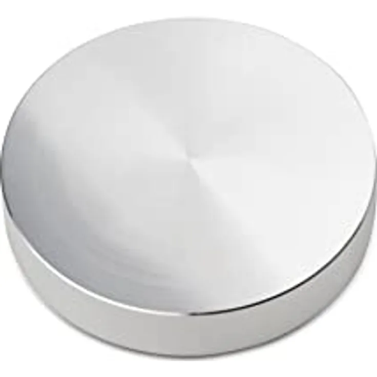 Pro-Ject Record Puck E, Modernes Plattengewicht aus Aluminium zur Reduktion von unerwünschten Resonanzen, Silber