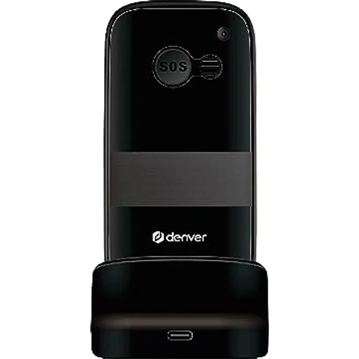 Denver Seniorenhandy Ohne Vertrag - Große Tasten - Ladestation - Dual SIM - mit Notruftaste - Bluetooth - BAS18500MEB – Bild 2
