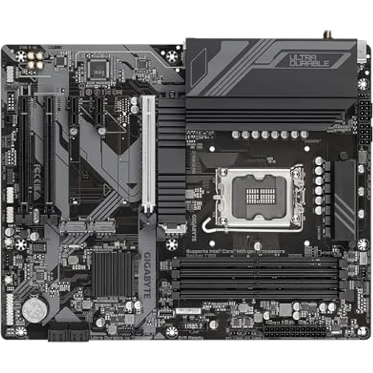 Gigabyte Z790 D AX Motherboard - Unterstützt Intel Core 14th Gen CPUs, 12+1+1 Phasen Digital VRM, bis zu 7600MHz DDR5 (OC), 3xPCIe 4.0 M.2, Wi-Fi 6E, 2.5GbE LAN, USB 3.2 Gen 2 – Bild 4