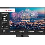 Thomson 50QG6C14, 50 Zoll (126cm) QLED Plus Google Smart TV mit 4K UHD, Dolby Audio, Wi-Fi, Bluetooth 5.1, Triple-Tuner und A+ Panel