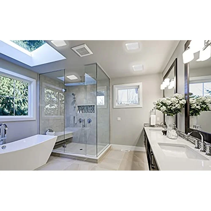 EMOS LED-Deckenleuchte TORI, wasserdichte 15 W Badlampe für Außen und Innen, 1500 lm neutralweiß 4000K, 22cm quadratische Flurlampe/Küchenlampe – Bild 3
