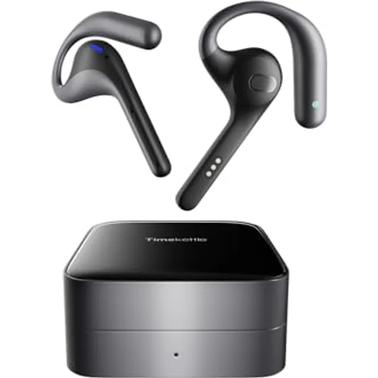Timekettle W4 Pro Al Übersetzer-Ohrhörer, Bidirektionale Simultanübersetzung, unterstützt 40 Sprachen, Video- und einseitige Telefonanrufe, iOS und Android - Schwarz