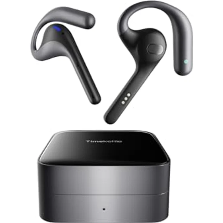 Timekettle W4 Pro Al Übersetzer-Ohrhörer, Bidirektionale Simultanübersetzung, unterstützt 40 Sprachen, Video- und einseitige Telefonanrufe, iOS und Android - Schwarz – Bild 1