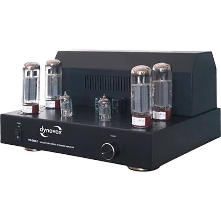 Dynavox Röhrenvollverstärker VR-70, 2x40W RMS, schwarz, 10 Hz - 40 kHz Frequenzbereich – Bild 1