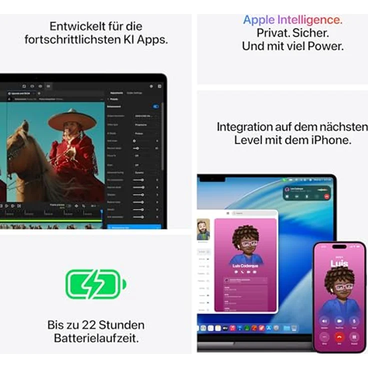 Apple MacBook Pro 16,2" M5 Max Chip, 18-Core CPU, 32-Core GPU, 36 GB RAM, 2 TB SSD, WLAN 7, Silber – Bild 5