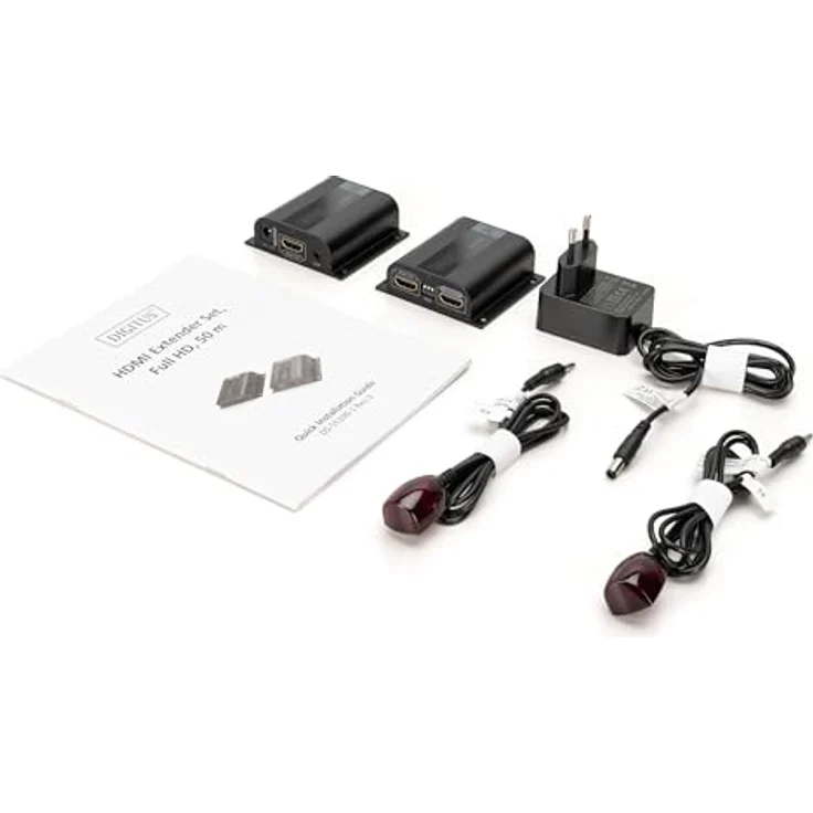 DIGITUS Professional DS-55100-1 - HDMI Extender - Full HD - Set (Sender-Empfänger) - nur 1 Netzteil erforderlich - bis zu 50 m Reichweite - Patchkabel (Cat 6, Cat 6A, Cat 7) - schwarz – Bild 8