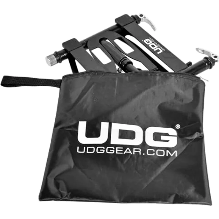 UDG Ultimate DIGI Laptop Stand Black, höhenverstellbarer Laptopständer für 13"-18" Laptops, max. Traglast 12 kg, mit Anti-Rutsch-Teller und abnehmbarem Unterteller – Bild 5