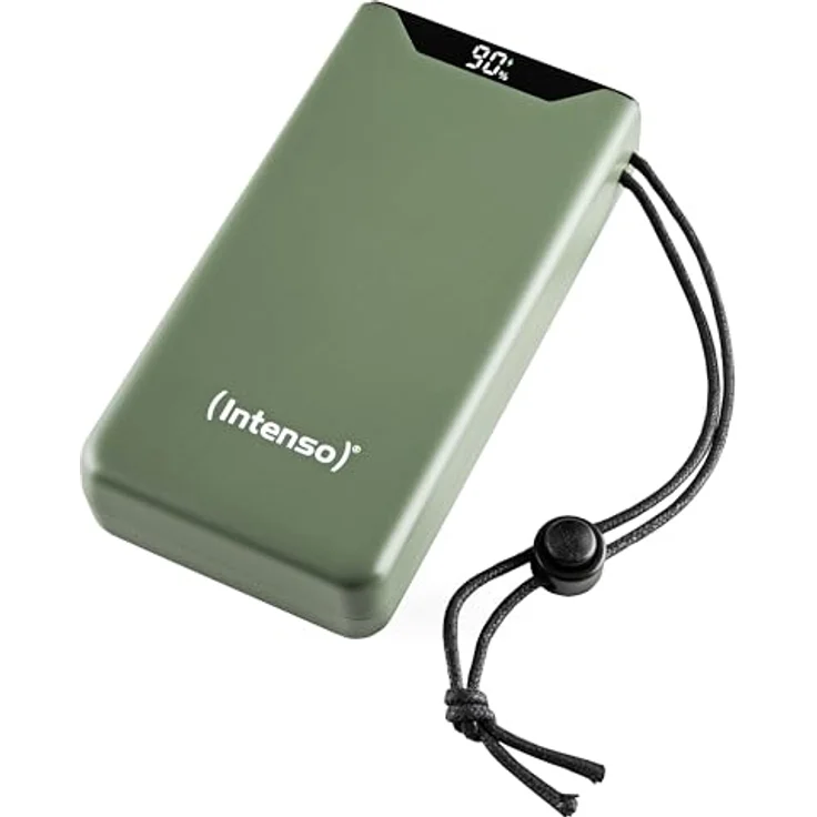 Intenso Powerbank F20000, externer Akku mit PD (20W) & QC (18W), USB-C und USB-A Anschluss, 20000mAh, Grün – Bild 1