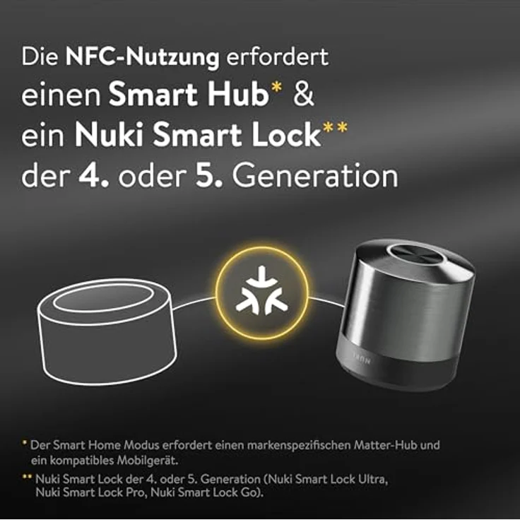 NUKI Nuki Keypad 2 NFC (2026) - Türzugang mit Apple Home Key, Fingerprint und 6-stelligem Zahlencode, IP54-zertifiziert, Bluetooth, Smart Home Zubehör für Matter-fähige Nuki Smart Locks – Bild 4