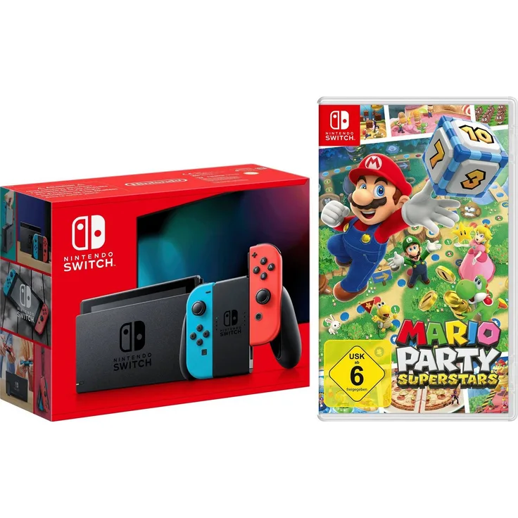 Nintendo Switch, Konsole mit flexiblem Spielmodus, inkl. Mario Party Superstars