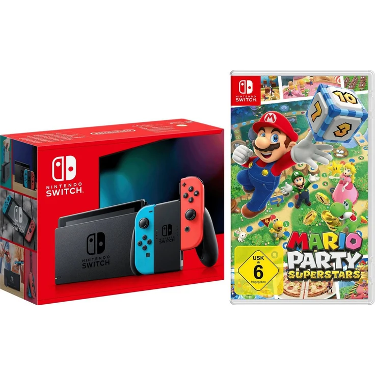 Nintendo Switch, Konsole mit flexiblem Spielmodus, inkl. Mario Party Superstars