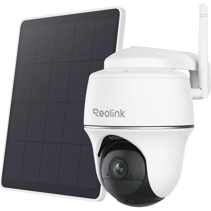 Reolink Argus Series B420, Außenüberwachungskamera mit 360° Sicht, 3 MP Bildqualität und Solar Panel Lite