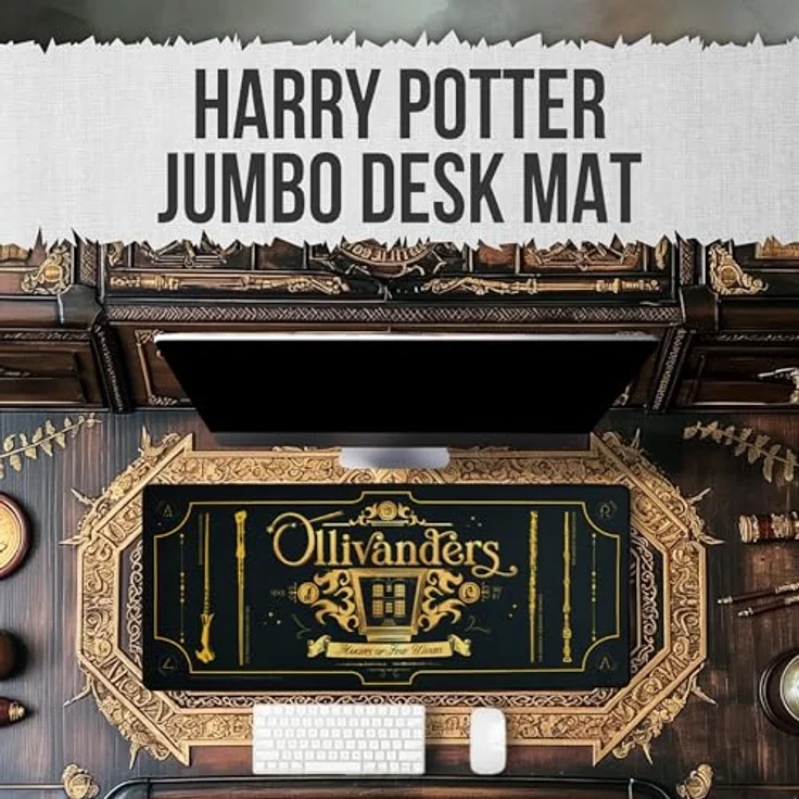 Thumbs Up Gaming Mauspad Harry Potter, Schreibtischunterlage mit Magical Locations, 70 x 30 cm, Olivanders – Bild 2