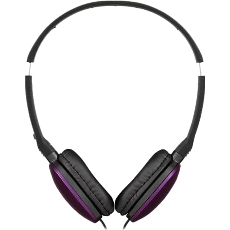 JVC HA-S160M-V Flats Faltbarer und kompakter Kopfhörer in Glossy Trendfarbe, ideal für Telearbeit und Online-Seminare (Violett) – Bild 3