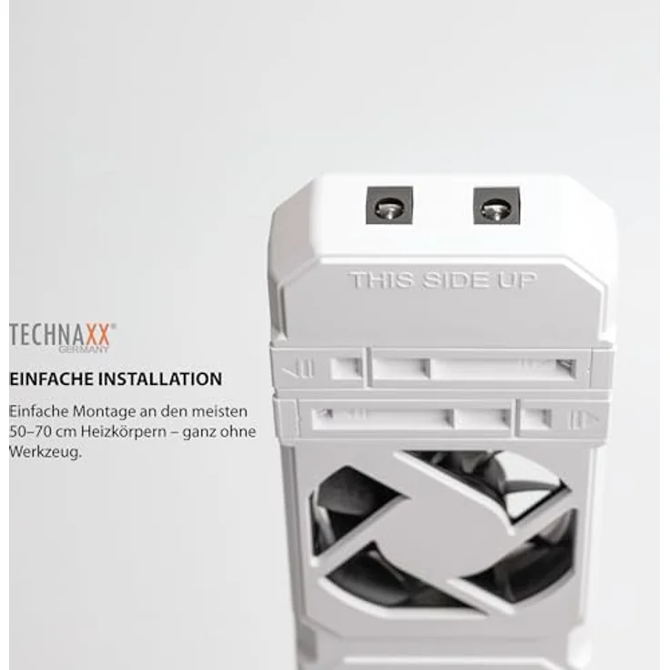 Technaxx TX-302, Heizkörperventilator zur Optimierung der Wärmeverteilung, weiss, mit Temperatursensor und leisen Betrieb – Bild 7