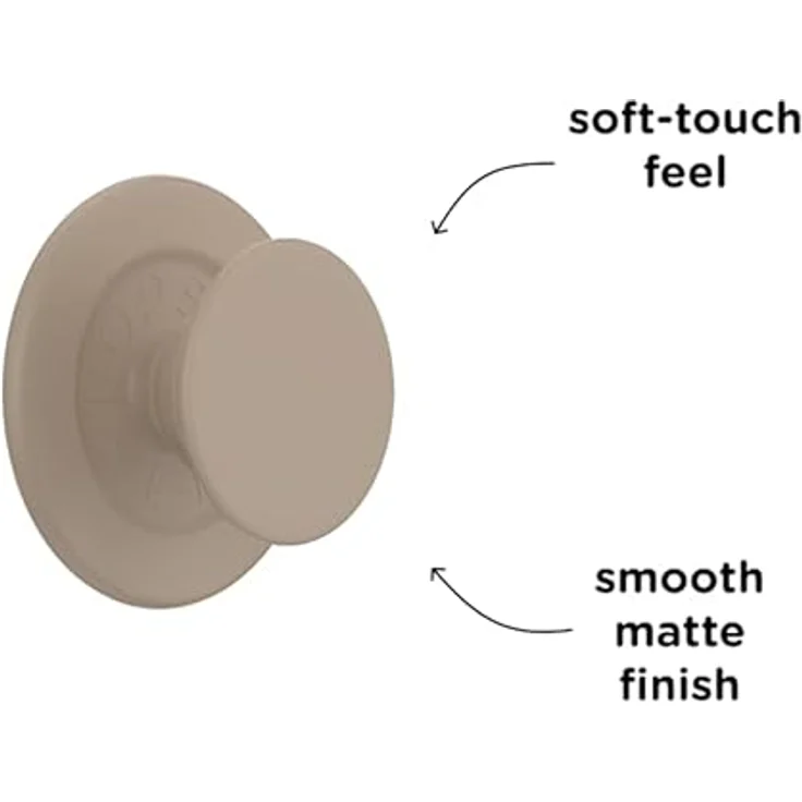 PopSockets Phone Grip for MagSafe mit Kickstand, Magnetischem Standfuß, Austauschbarem Top, Sicheren Halt für iPhone MagSafe Hüllen - Soft Touch Latte – Bild 3
