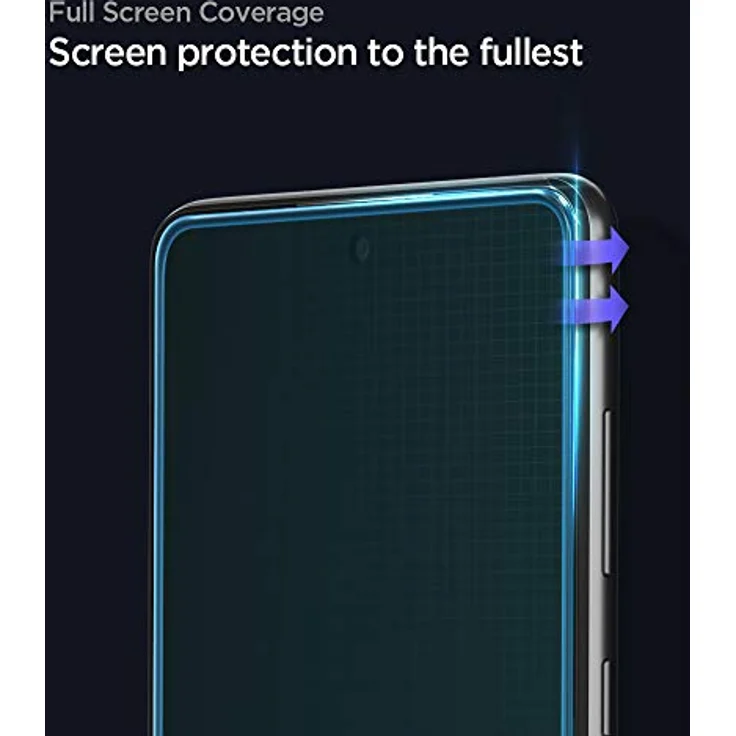 Spigen AlignMaster Displayschutzfolie für Samsung Galaxy A52 5G/4G/A52s 5G, Vollflächige Abdeckung, Kratzfest, 9H Härte, Schwarz – Bild 4