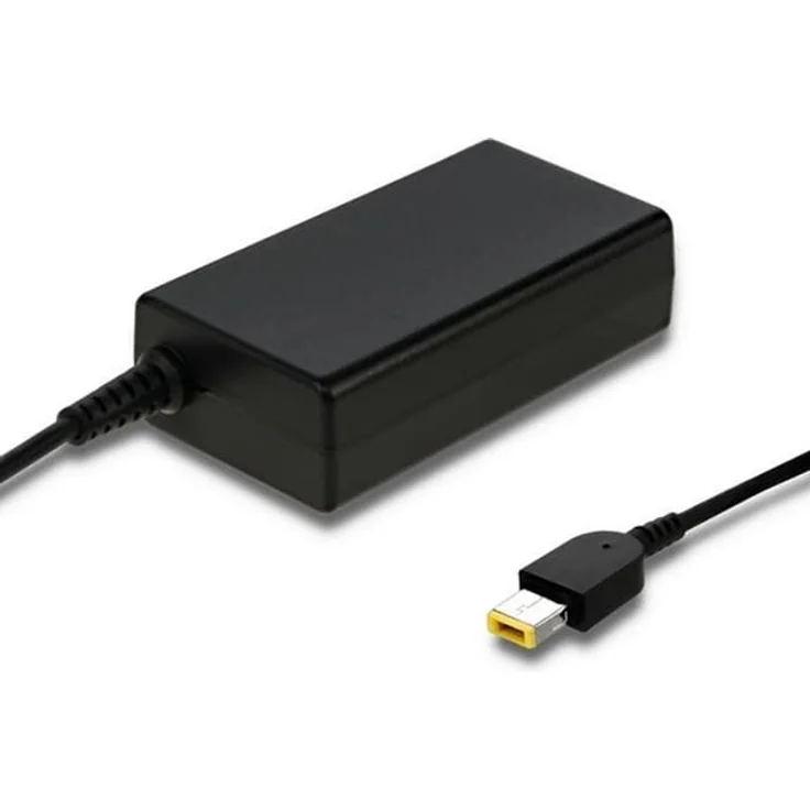 Qoltec 51556 Laptop-Netzadapter, 65 W, 20 V/3.25 A, kompatibel mit Lenovo Square Tip, schwarzes Design
