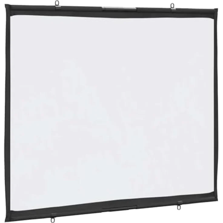 vidaXL Beamer Leinwand Wandhängend, 50 Zoll 4:3, matte Projektionswand aus 100 % Polyester, ideale Heimkino-Leinwand für Filme und Präsentationen – Bild 1