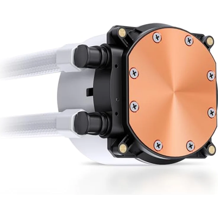Jonsbo TG-240W, All-in-One-Wasserkühlung in Weiß mit 240-mm-Radiator und RGB-Beleuchtung, kompatibel mit AMD und Intel – Bild 8