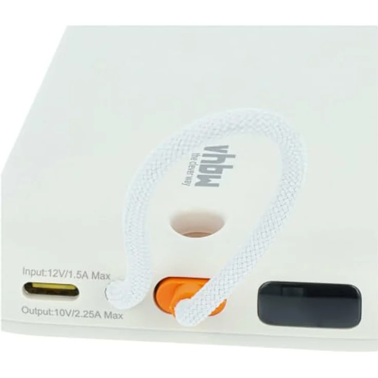 vhbw Powerbank 10000 mAh, Magnetisch Wireless, USB-C, 22,5 W, Beige, für schnelles Aufladen unterwegs – Bild 5