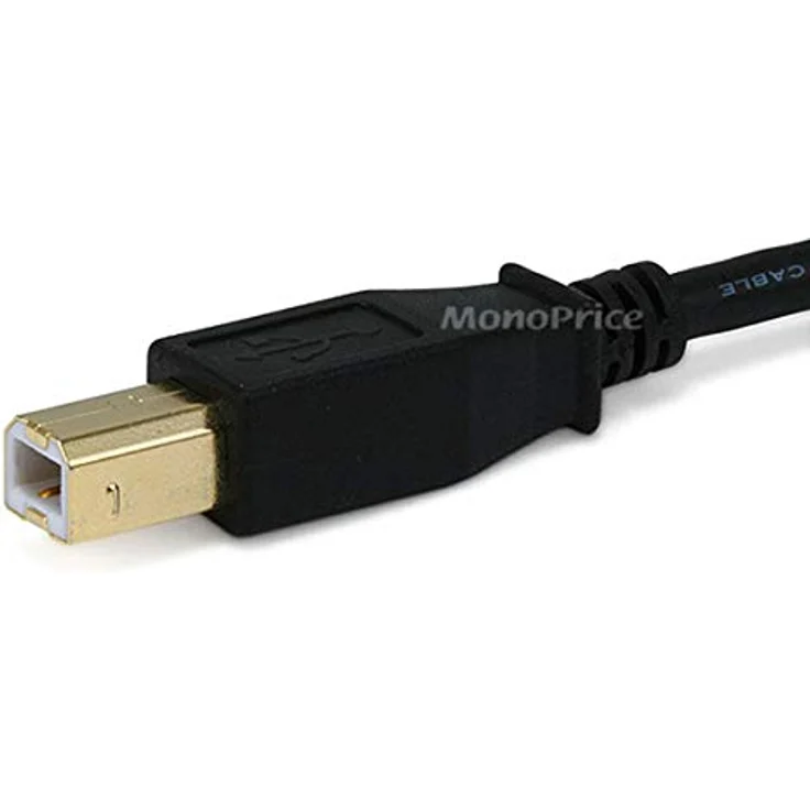 Monoprice 105438 6 ft USB 2.0 A männlich auf B männlich 28/24AWG Kabel, vergoldet, – Bild 4