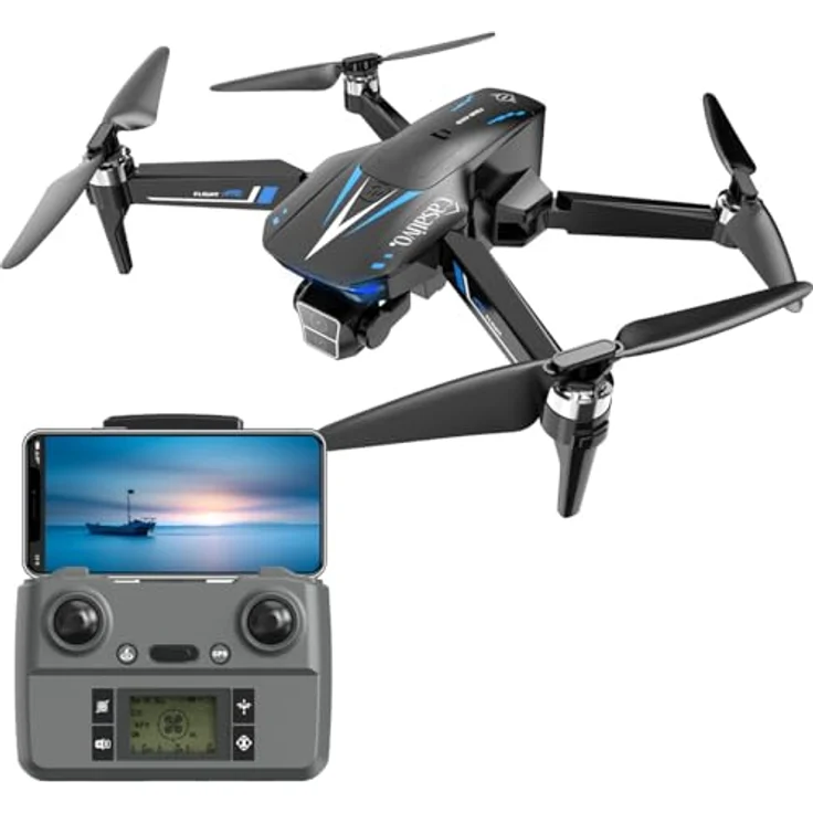 Casativo Profi GPS-Drohne mit Full-HD-Kamera, 800m Reichweite, kompakt, inkl. Ersatz-Akku, Follow-Me-Funktion, elektronisch stabilisiert – Bild 4