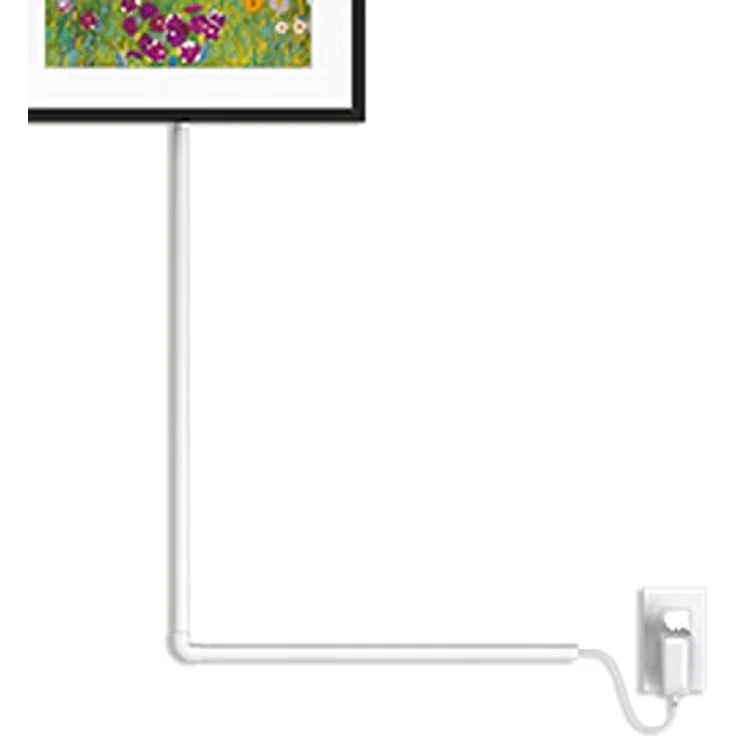 MEURAL MCAR1 Kabelkanal zur Stromkabel-Abdeckung für alle Canvas II MC321/MC327 Smart Art Digitale HD-Leinwände (bis zu 230cm Länge inkl. Eckverbindungen, 9-teilig, selbstklebend) – Bild 5