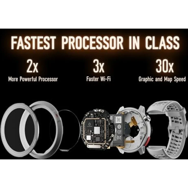 COROS PACE Pro GPS SPORTUHR: 1,3-Zoll-AMOLED-Touchscreen, Unser schnellster Prozessor bisher, 20 Tage Akkulaufzeit, Navigation mit globalen Offline-Karten, Schlaftracking, Laufen, Radfahren, Blau – Bild 3