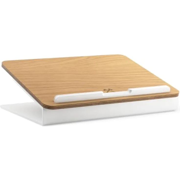 Woodcessories - Laptop Ständer Holz kompatibel für 10" - 16" MacBook, ergonomische Halterung aus Eichen Holz