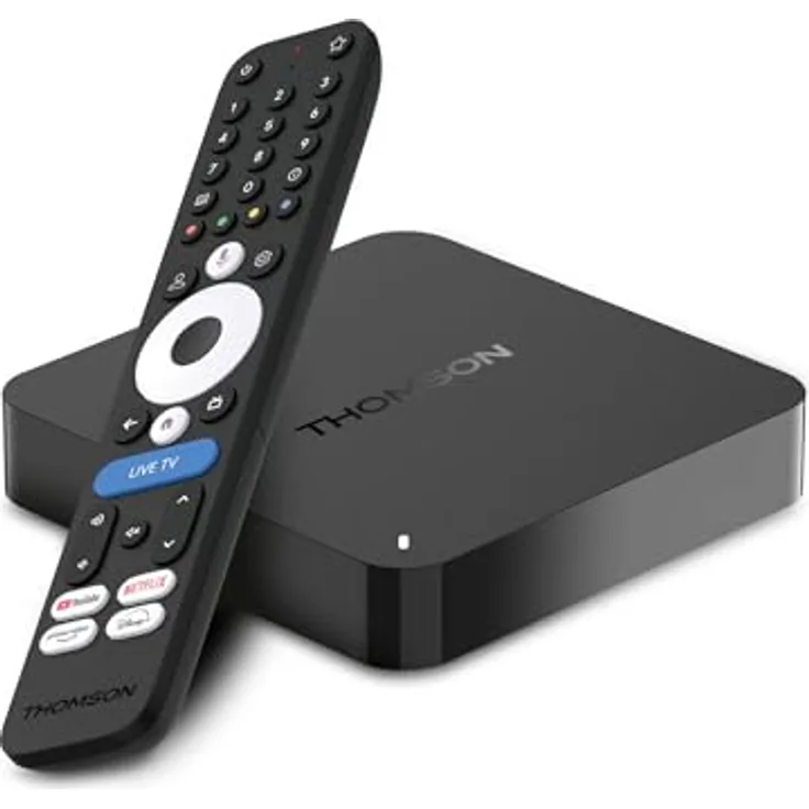Thomson Streaming Box 245, 4K UHD Google TV, Live-TV, Dolby Atmos, 32GB Speicher, WLAN, Bluetooth 5.0, HDMI 2.1