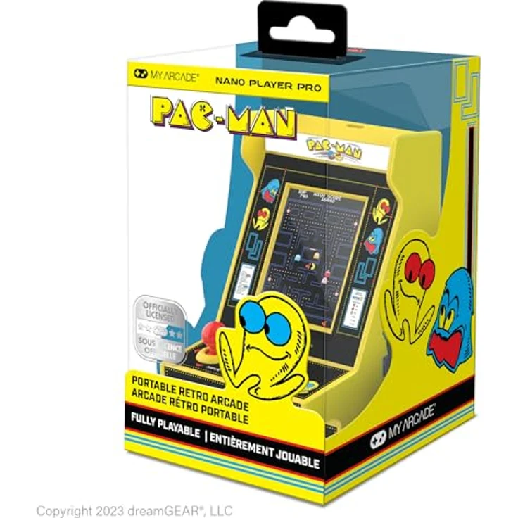 dreamGEAR PAC-MAN Nano Player Pro, tragbare Spielkonsole mit 2.4 Zoll hochauflösendem Display und integriertem Lautsprecher – Bild 6