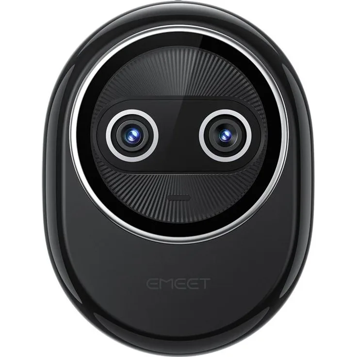 eMeet Piko+ Webcam, Full HD USB Kamera mit klarer Bildqualität, Schwarz