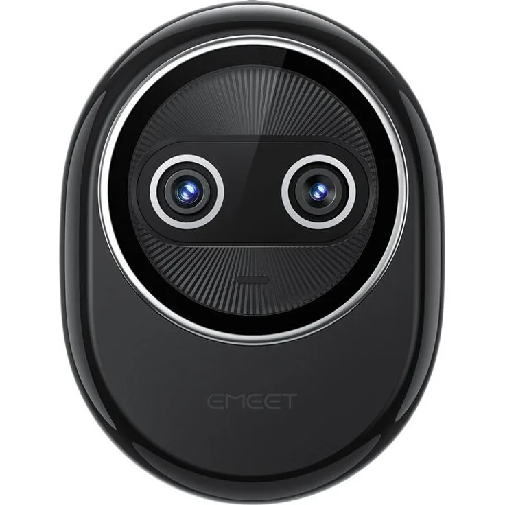 eMeet Piko+ Webcam, Full HD USB Kamera mit klarer Bildqualität, Schwarz