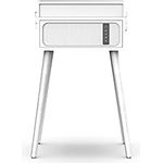 RYGHT Alto Lautsprecher kabellos und Plattenspieler Vinyl auf Standfüßen, Weiß