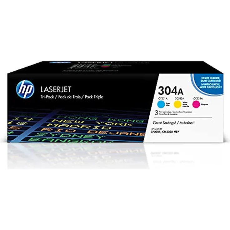 HP cf340 a Kartusche 2800 Seiten Cyan, Magenta, gelb Laser Toner für Color Laserjet CP2025/CM2320 – Bild 1