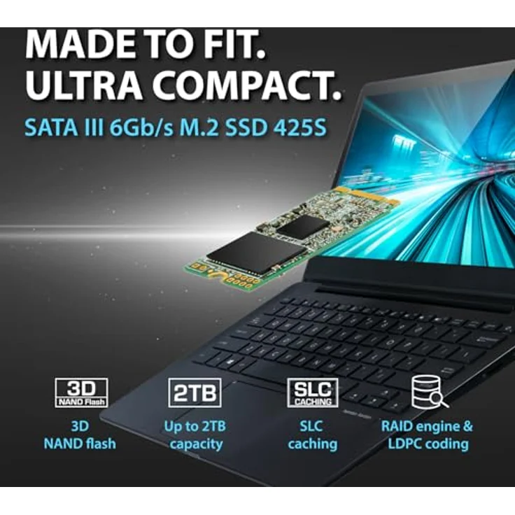 Transcend SSD 425S M.2 250 GB Serial ATA III 3D NAND – Bild 4