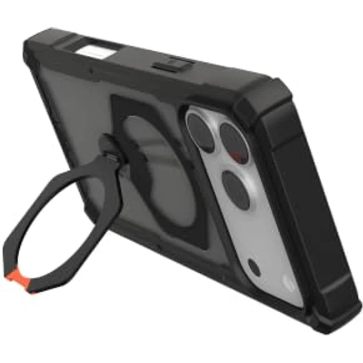 UAG Plasma XTE 360 MagSafe, Handyhülle mit 360° drehbarem Kickstand, verstärkten TPU-Stoßfängern und Fallschutz für iPhone 18 Pro Max/17 Pro Max, black/orange – Bild 7