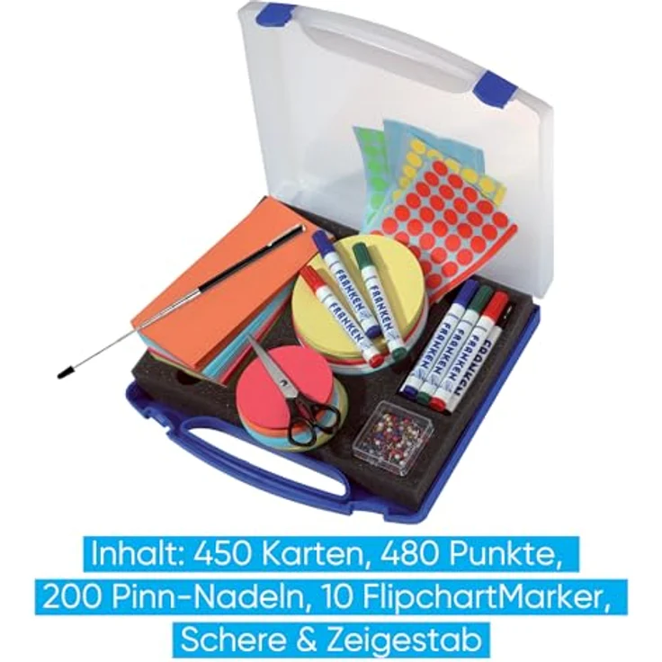 Franken Moderationskoffer UMKM Mini, Kunststoffkoffer, 1142 Teile – Bild 3