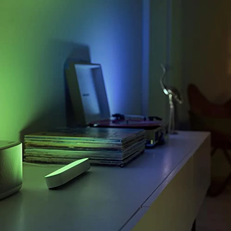 Philips Hue White and Color Ambiance Play Lightbar, dimmbar, bis zu 16 Millionen Farben, steuerbar via App, kompatibel mit Amazon Alexa, weiß-schwarz – Bild 6