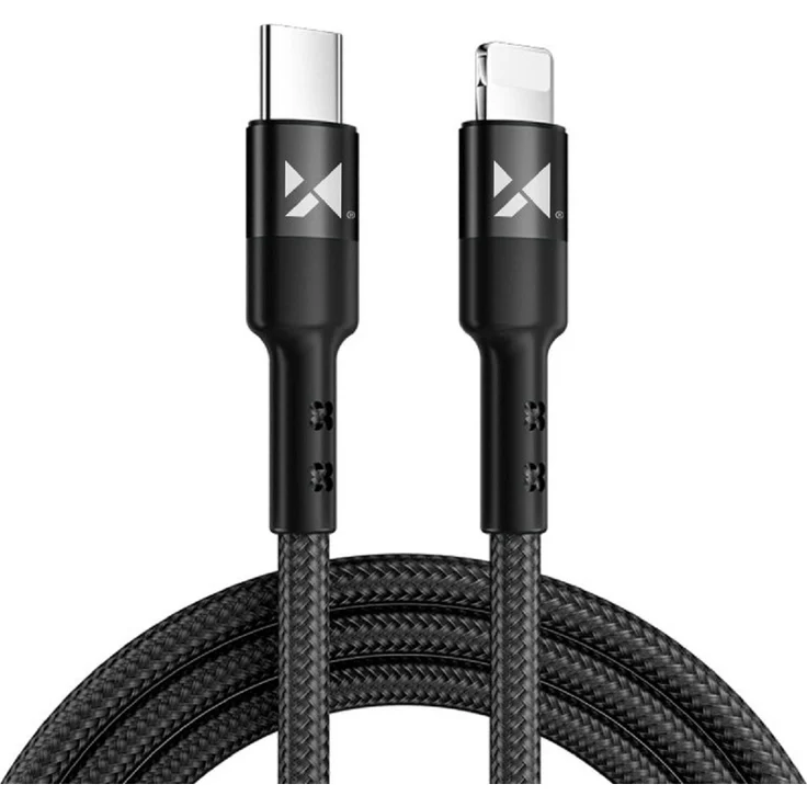 Wozinsky USB Typ C Ladekabel für iPhone mit Power Delivery 18W, Schwarz, 2m