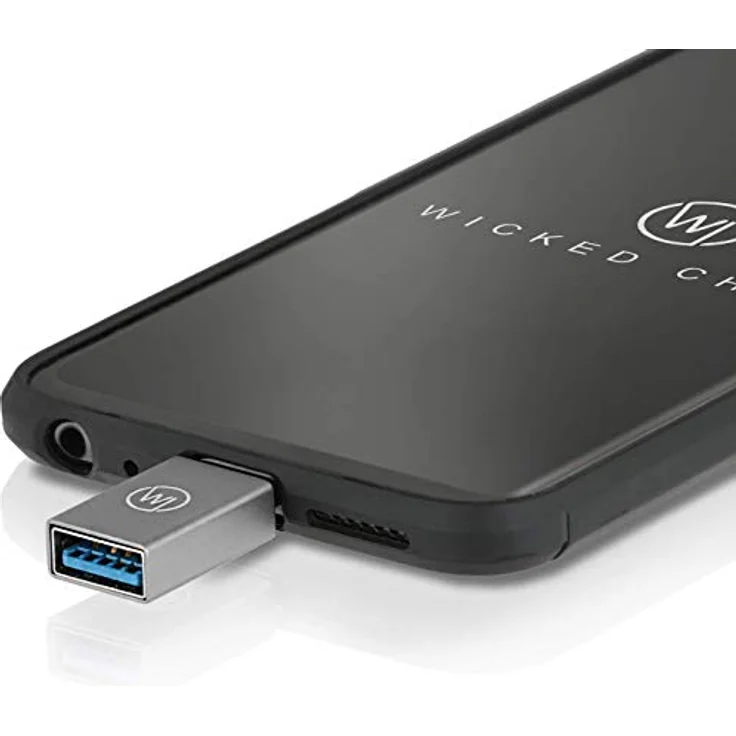 Wicked Chili USB C 3.2 Gen1 SuperSpeed Adapter USB C auf USB A (Premium Alu-Adapter) kompatibel mit Xiaomi Redmi, Samsung Galaxy S21 Ultra, A32, M42, Huawei P40 Pro, Mate 40 Pro und Typ C Smartphones – Bild 9