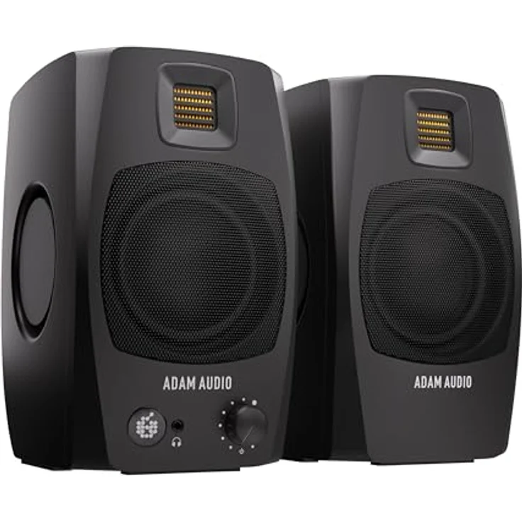 ADAM Audio D3V Aktives Desktop-Monitorsystem mit USB-C-Anschluss (Paar, schwarz) – Bild 1