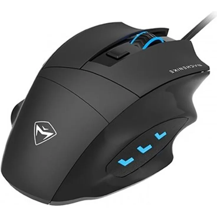 Machenike M3 Wired Gaming Mouse, ergonomische Gaming-Maus mit 3200 DPI, schwarz