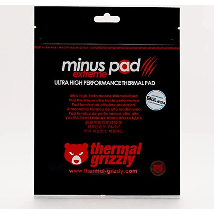 Thermal Grizzly Minus Pad Extreme Thermopad - Selbstklebend, Silicone Thermal Pad - Leitet die Wärme und kühlt Ihrer heiße PC komponenten oder Ihrer Konsole ab (120 × 20 × 0,5 mm) – Bild 4