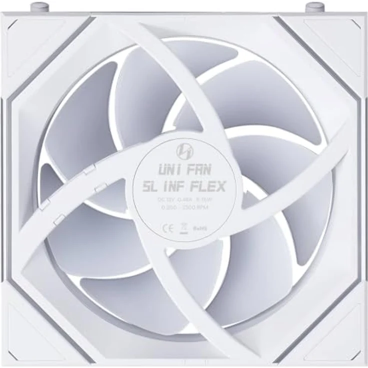 Lian Li UNI FAN SL-INF FLEX Wireless Lüfter, ARGB - 120mm, bis 113,8 m³/h Airflow, weiß – Bild 5