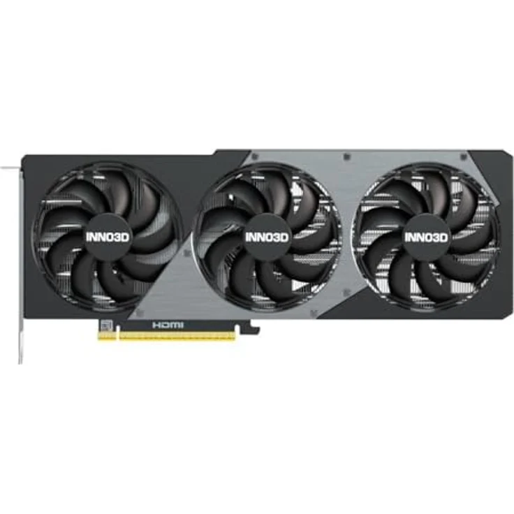 Inno3D GeForce RTX 5080 X3 OC 16GB GDDR7 Reflex 2 RTX AI DLSS4, Next-Gen-Grafikkarte mit außergewöhnlicher Leistung, Schwarz – Bild 2