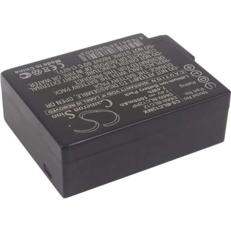 CS Cameron Sino CS-BLC12MX, Kamera-Akku 7.4V 1000 mAh für Digitalkameras und Camcorder, Hochwertiger Ersatzakku