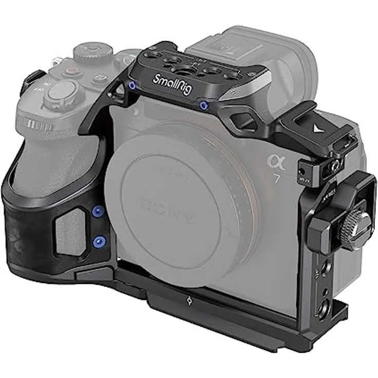 SMALLRIG Cage Kit für Sony Alpha 7R V/Alpha 7 IV/Alpha 7S III - Kamerakäfig mit Kabelklemme und Schnellwechselplatte für Arca-Swiss