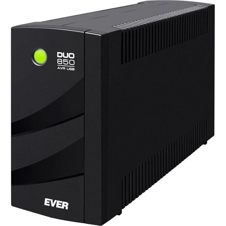 Ever DUO 850 AVR USB, Line-Interaktive USV mit 550 W Leistung, 6 Ausgängen, USB-Anschluss
